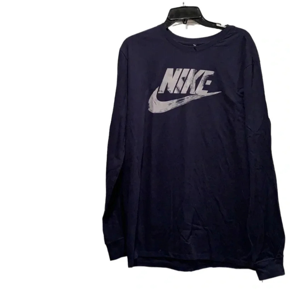 Nike Tee TShirt Navy Blue Swoosh Logo Sz XL NWT - Picture 2 of 10